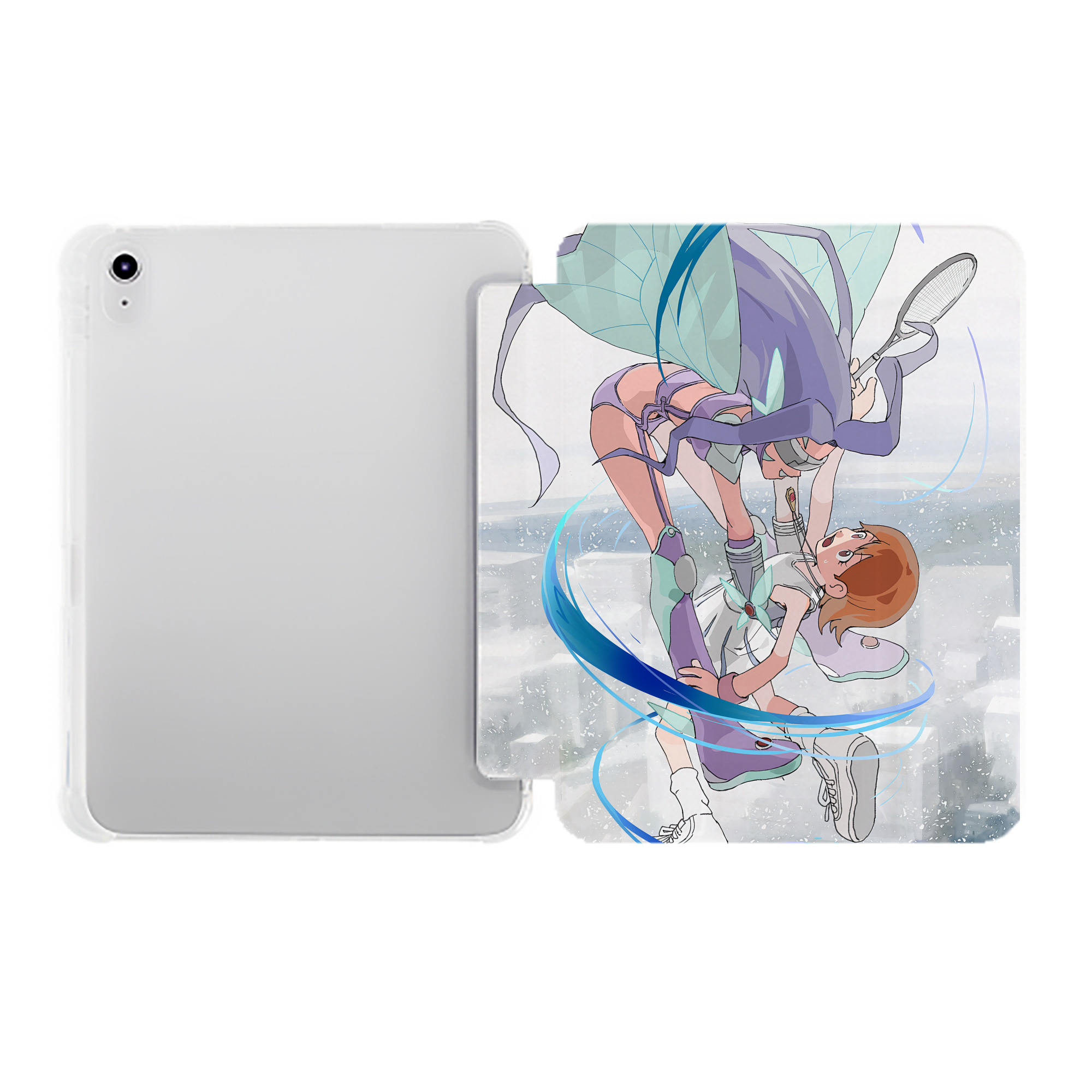 （画像用） Digimon デジタルモンスター/デジモン IPad ケース ペン収納付き 三つ折りスタンド PUレザー×シリコン 対応機種9.5/10.5/10.9インチ